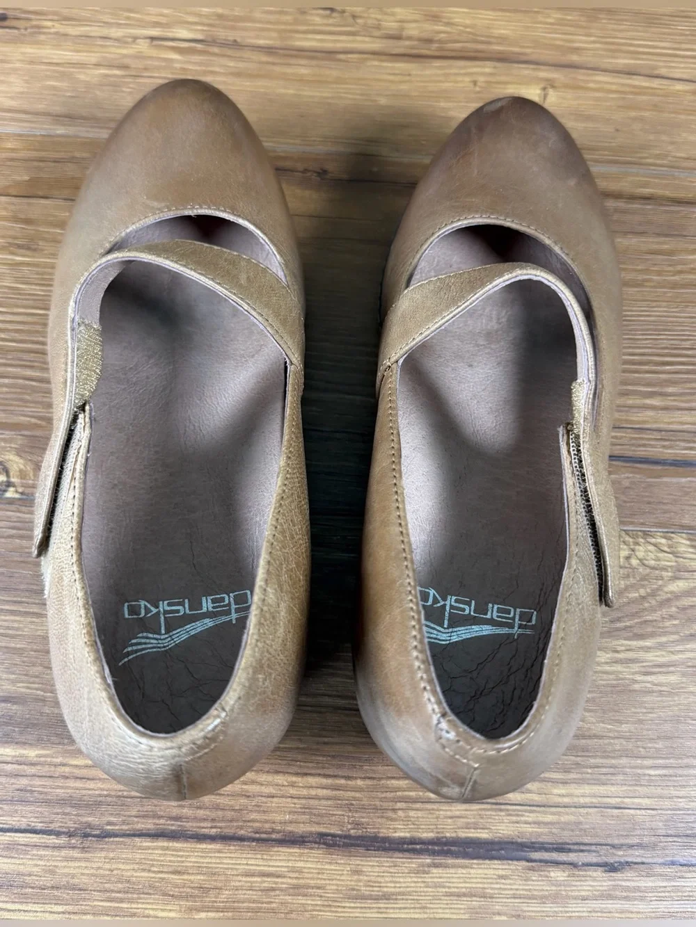 Dansko Lanie Wedge Mary Jane Nubuck Leather Women’s Size 6 (36) Shoes
